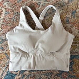 Cream Sports Bra